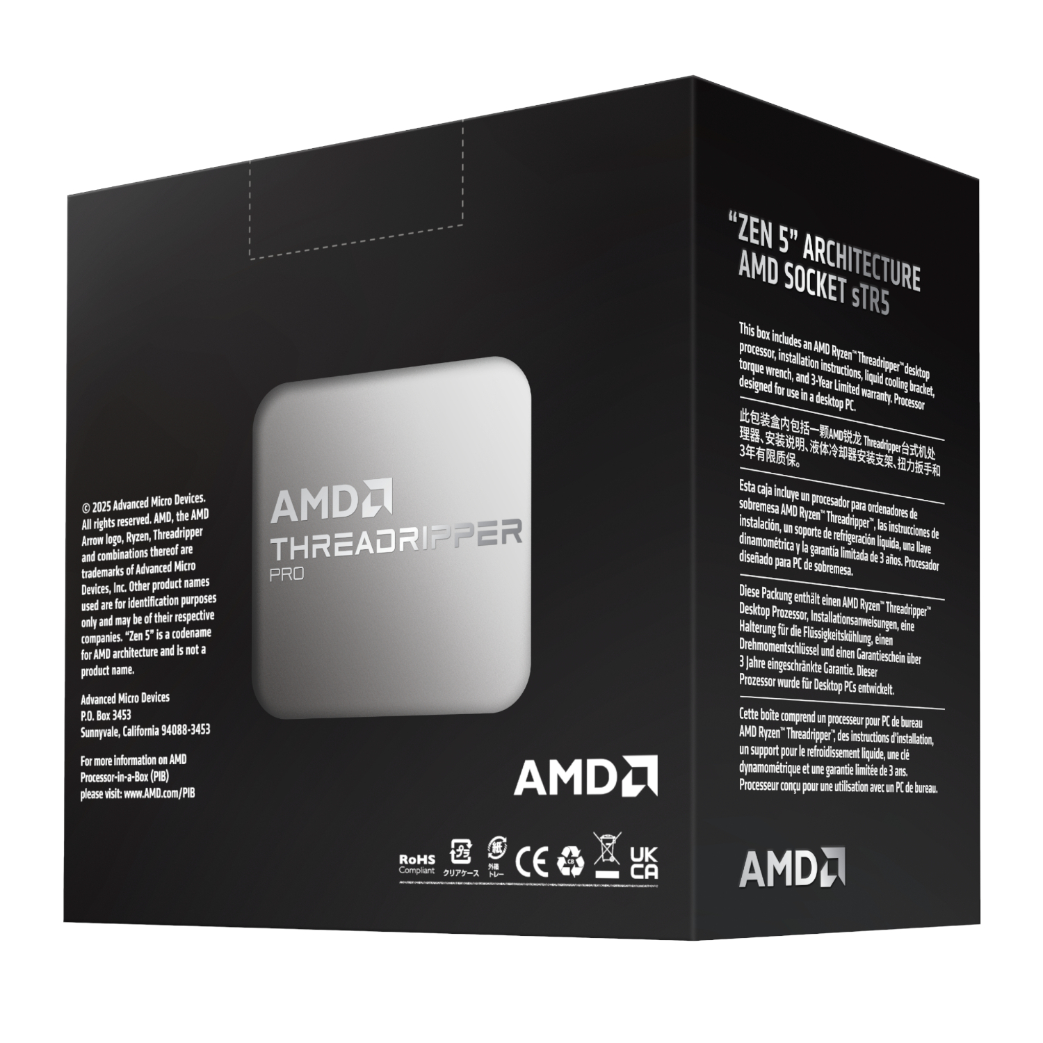 AMD Ryzen Threadripper Pro 9985WX 64-Core 3.2GHz CPU - Image 4