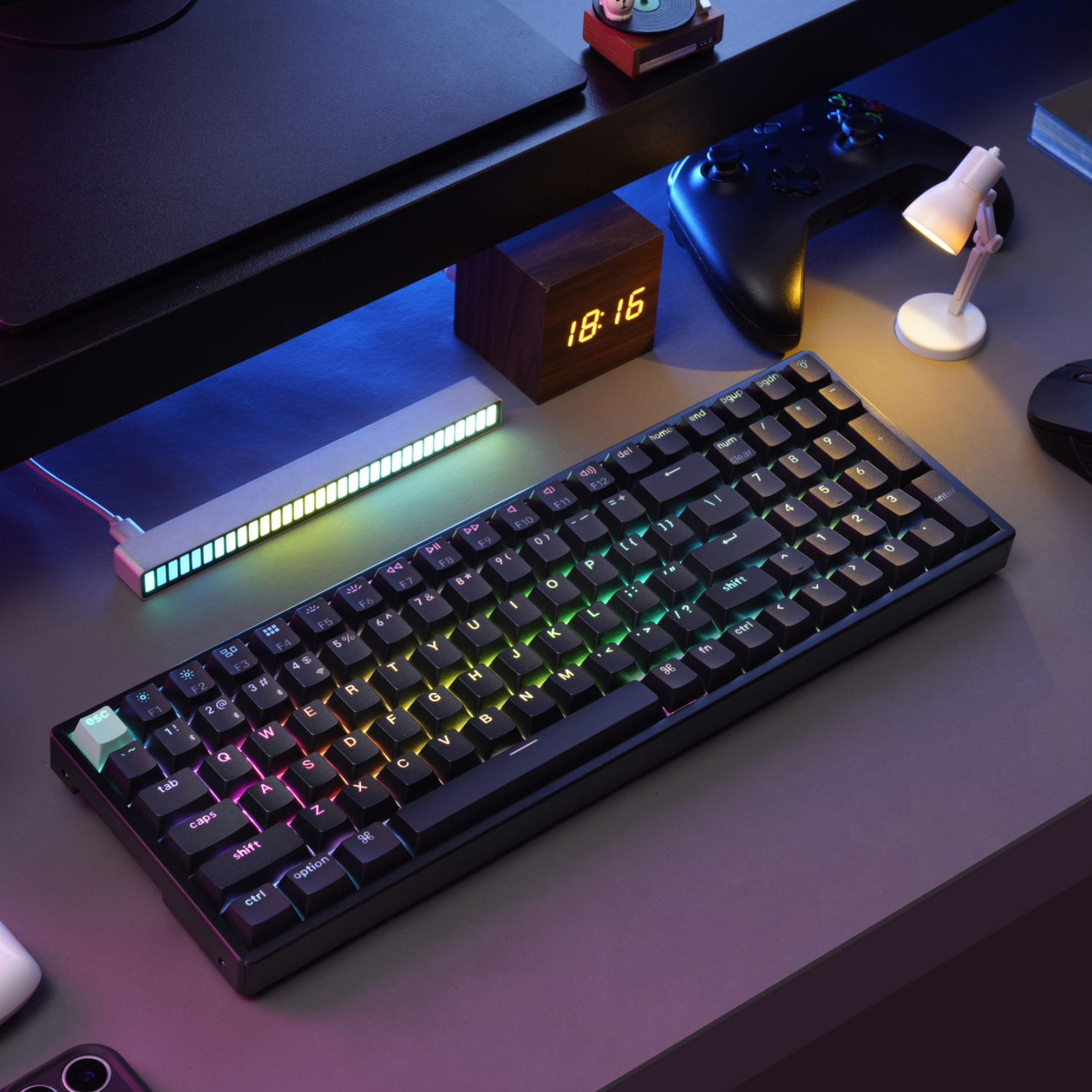 Keychron K4 HE 96% Magnetic Switch Hot-Swap RGB Wireless Keyboard – Black - Image 8