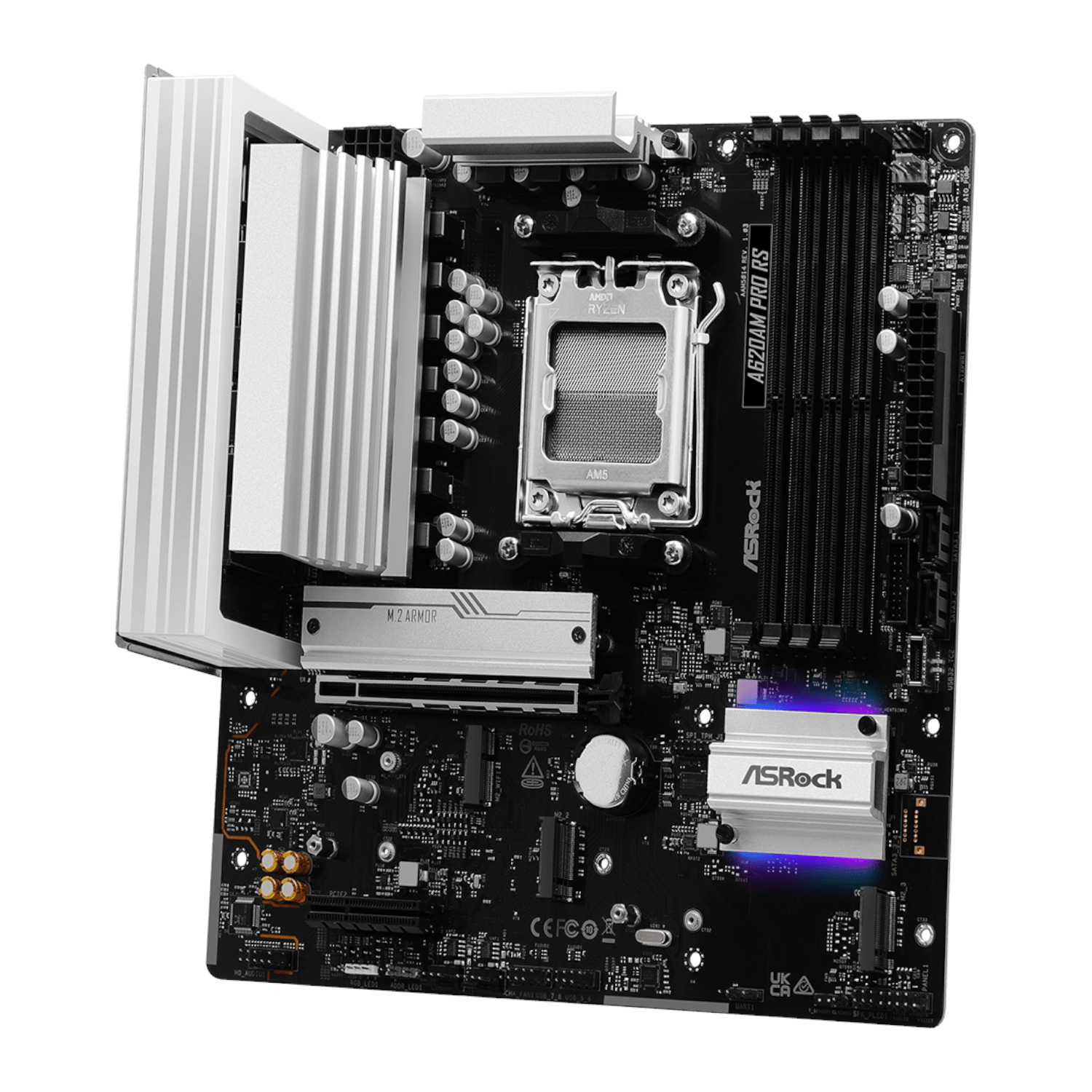 ASRock A620AM Pro RS AM5 M-ATX Motherboard - Image 4