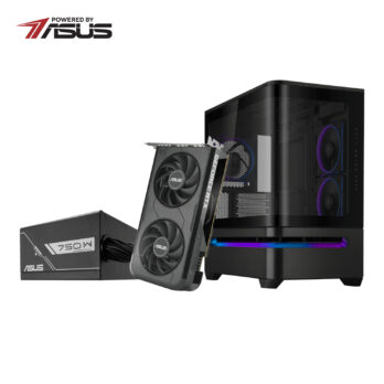 Asus UWM 1 Gaming Chassis/Graphics Card/Power Supply Combo (AP202 ARGB | RTX 5050 | PRIME 750W)