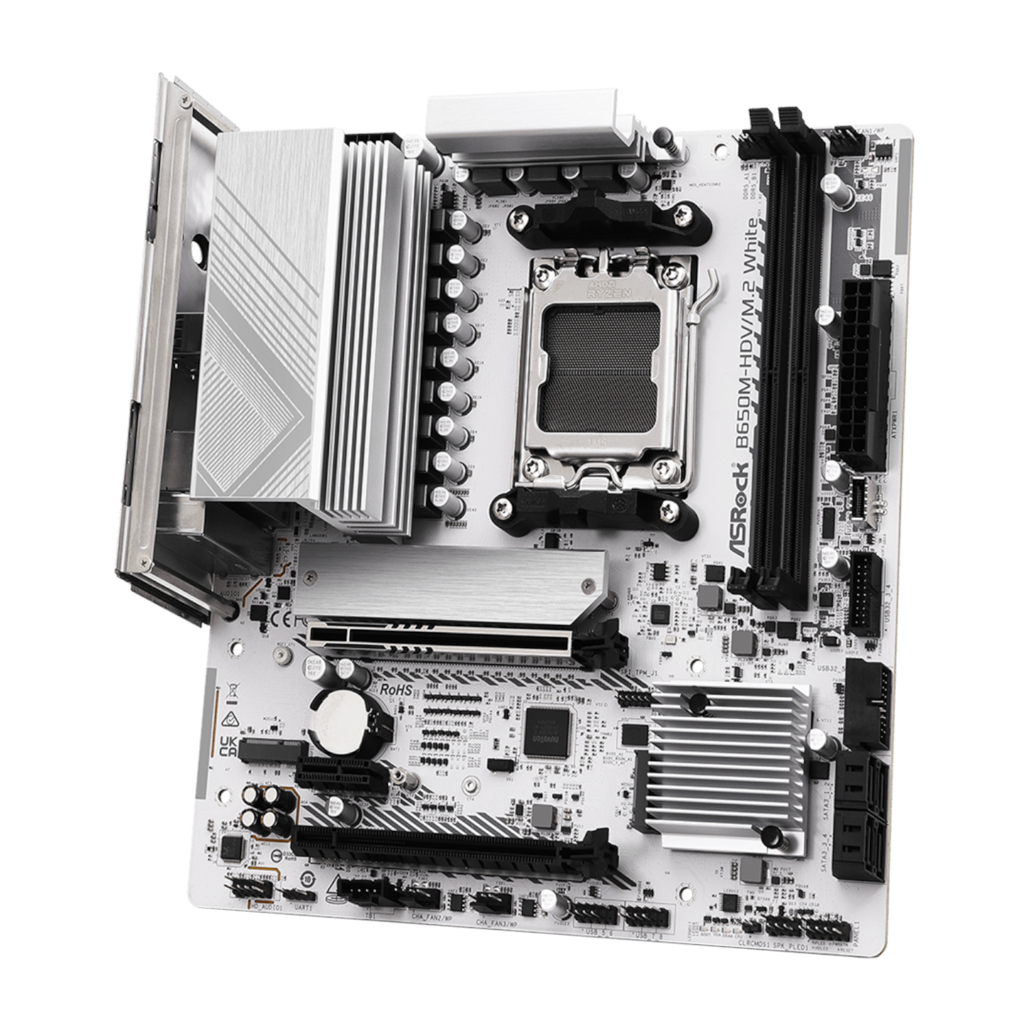 ASRock B650M-HDV/M.2 AM5 Micro-ATX Motherboard - White - Image 4