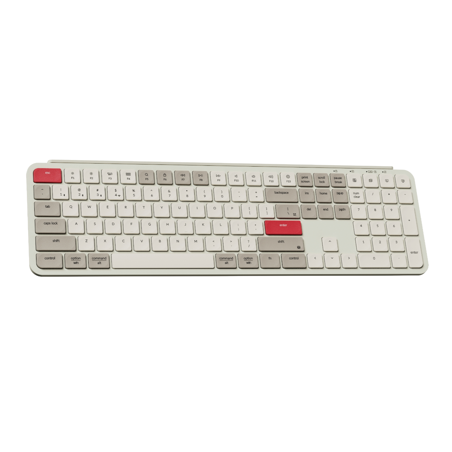 Keychron B6 Pro Ultra-Slim 100% Wireless Keyboard – Retro Red - Image 2