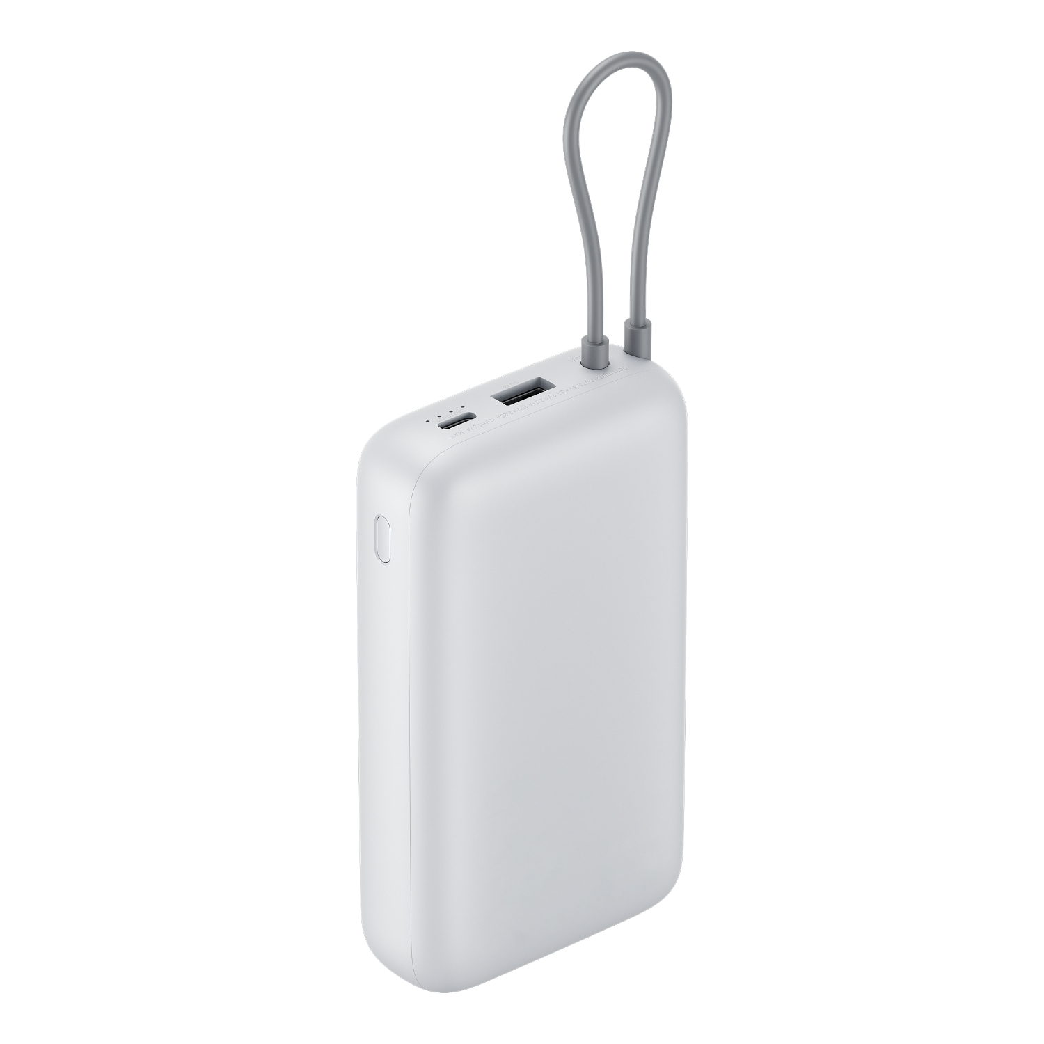 Xiaomi Power Bank 20000mAh (Integrated Cable) - Light Grey - Image 3