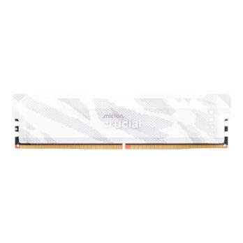 Crucial Pro 16GB 6400Mhz DDR5 Desktop OC Gaming Memory - White
