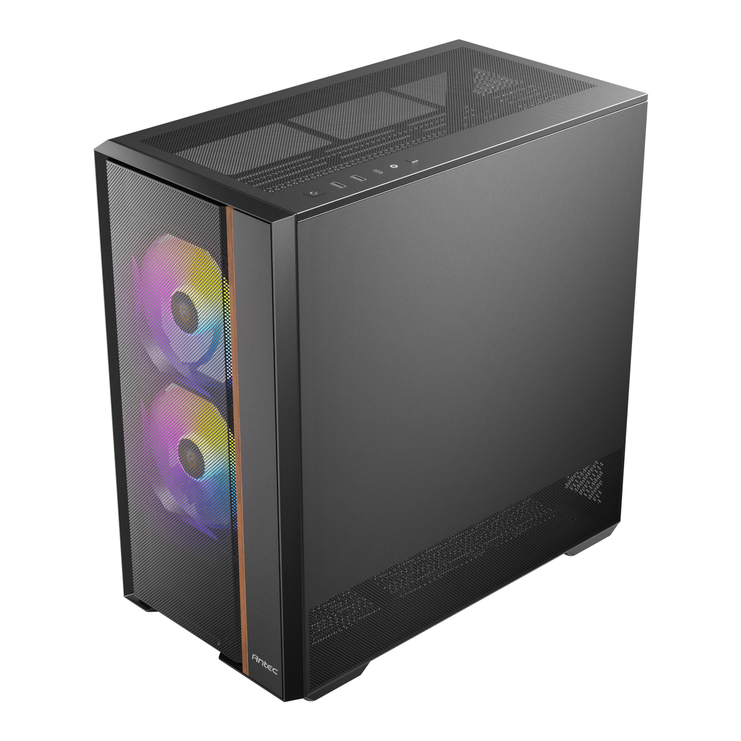 Antec FLUX Rear ARGB ATX Mid Tower Gaming Chassis - Black - Image 3
