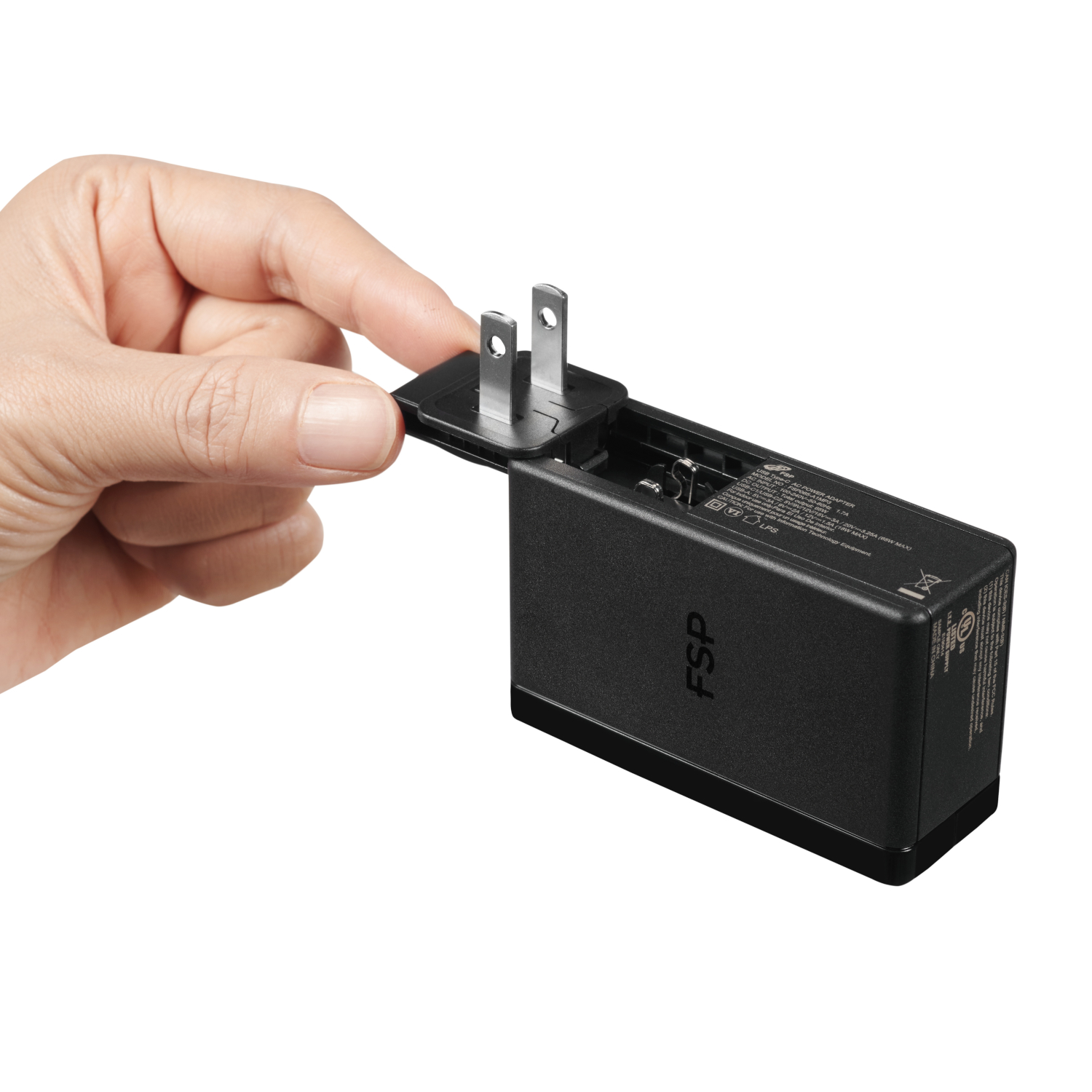 FSP 65W PD 2-Prong USB Type-C Power Adapter - Image 3