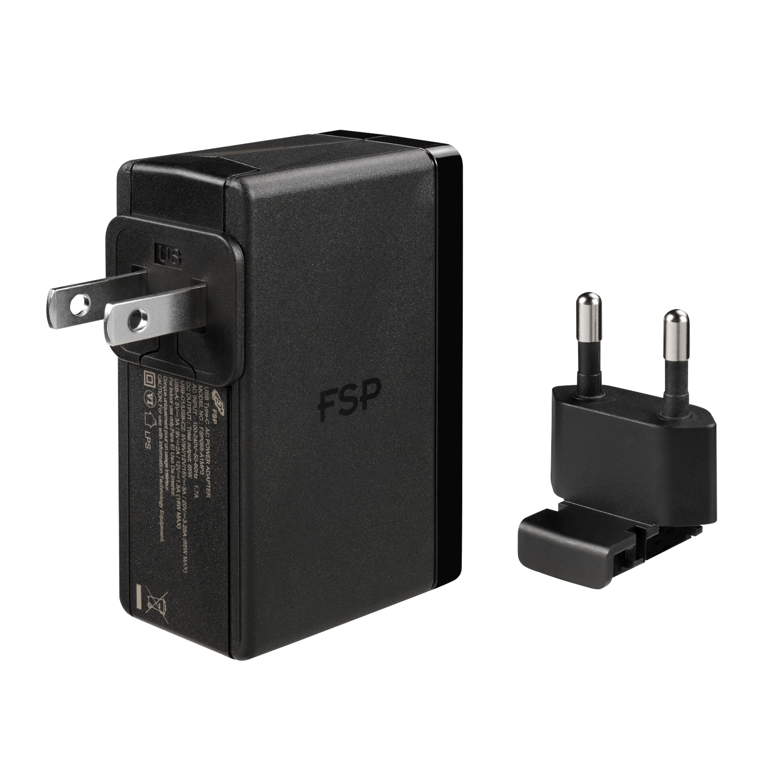 FSP 65W PD 2-Prong USB Type-C Power Adapter - Image 4