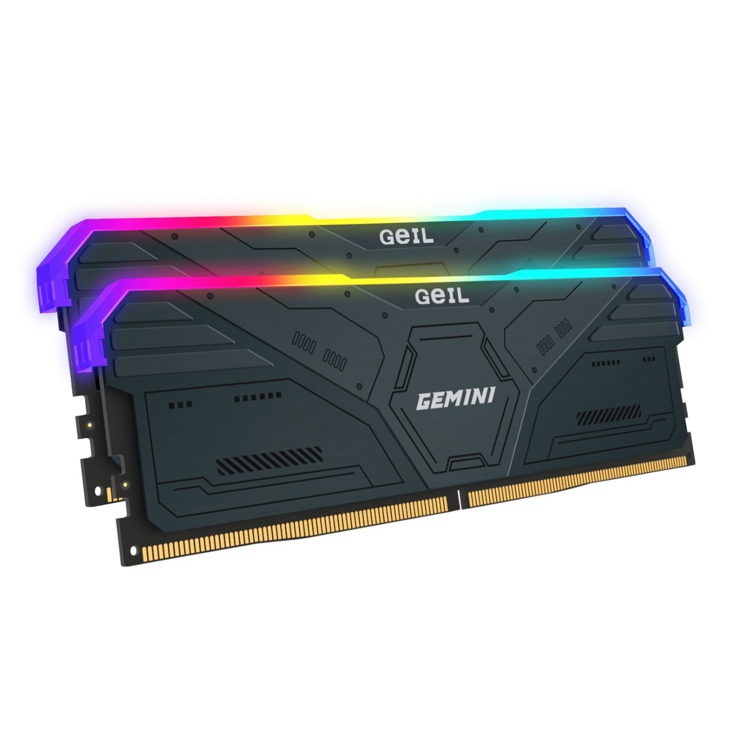 GeIL Gemini RGB 32GB DDR5 6000MHz Desktop Gaming Memory Kit (2 x 16GB) – Grey - Image 2