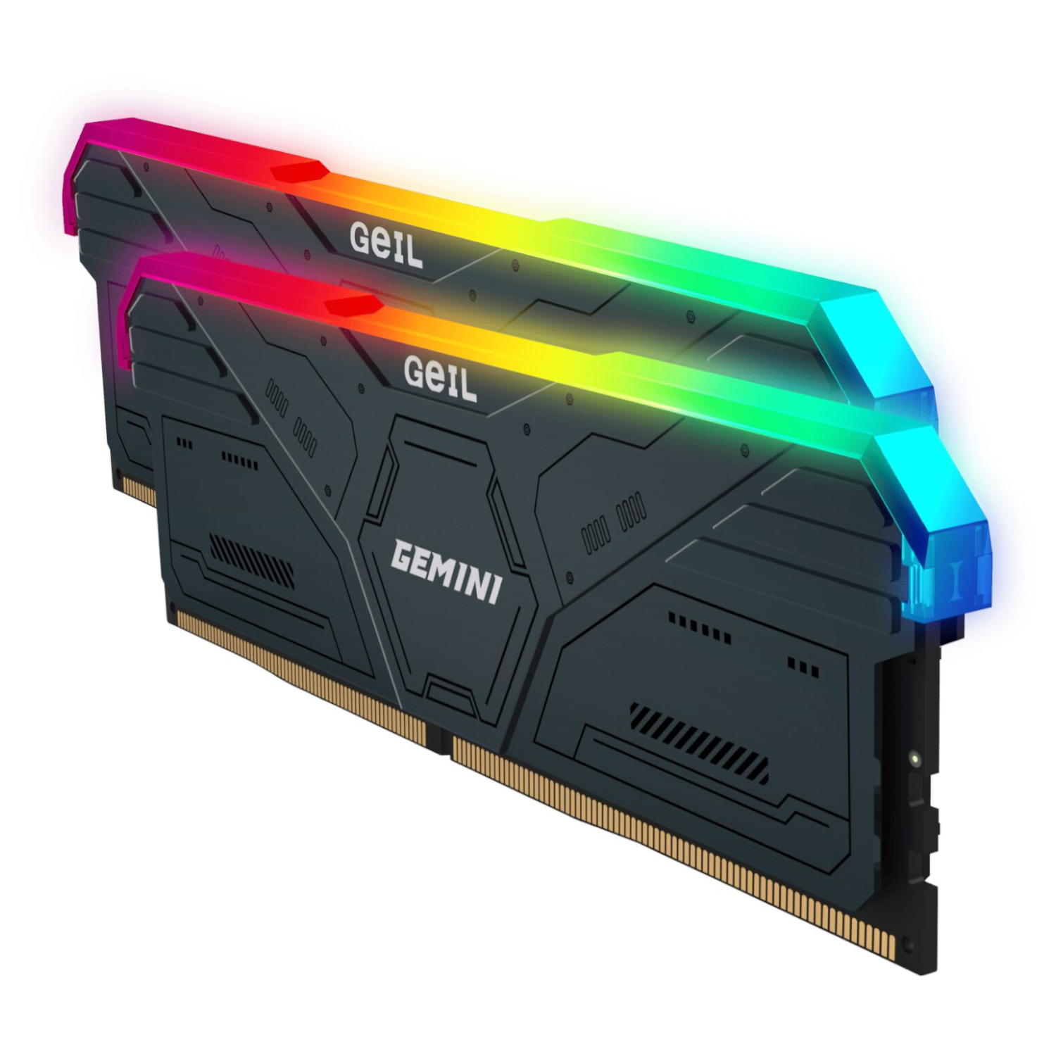 GeIL Gemini RGB 32GB DDR5 6000MHz Desktop Gaming Memory Kit (2 x 16GB) – Grey - Image 3