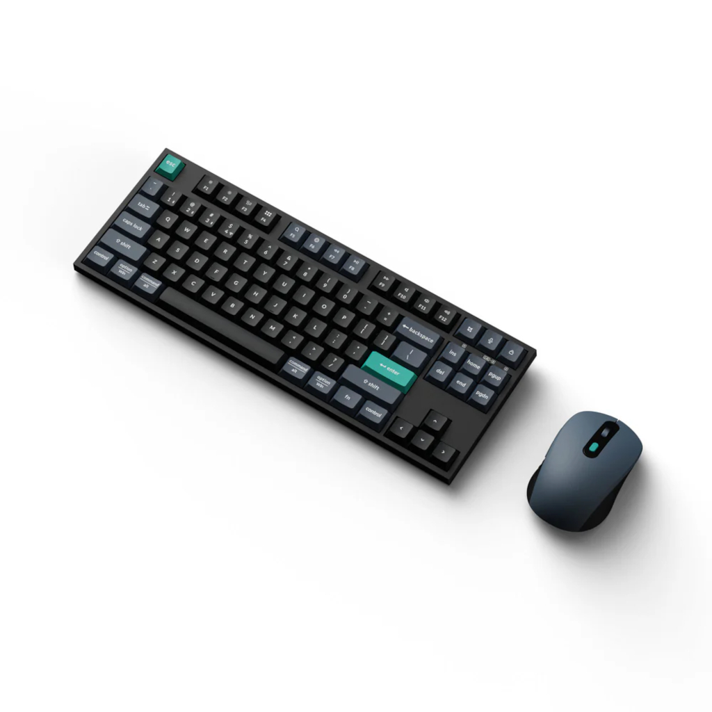 Keychron B33 80% TKL Wireless Keyboard and Mouse Combo – Black/Green - Image 2