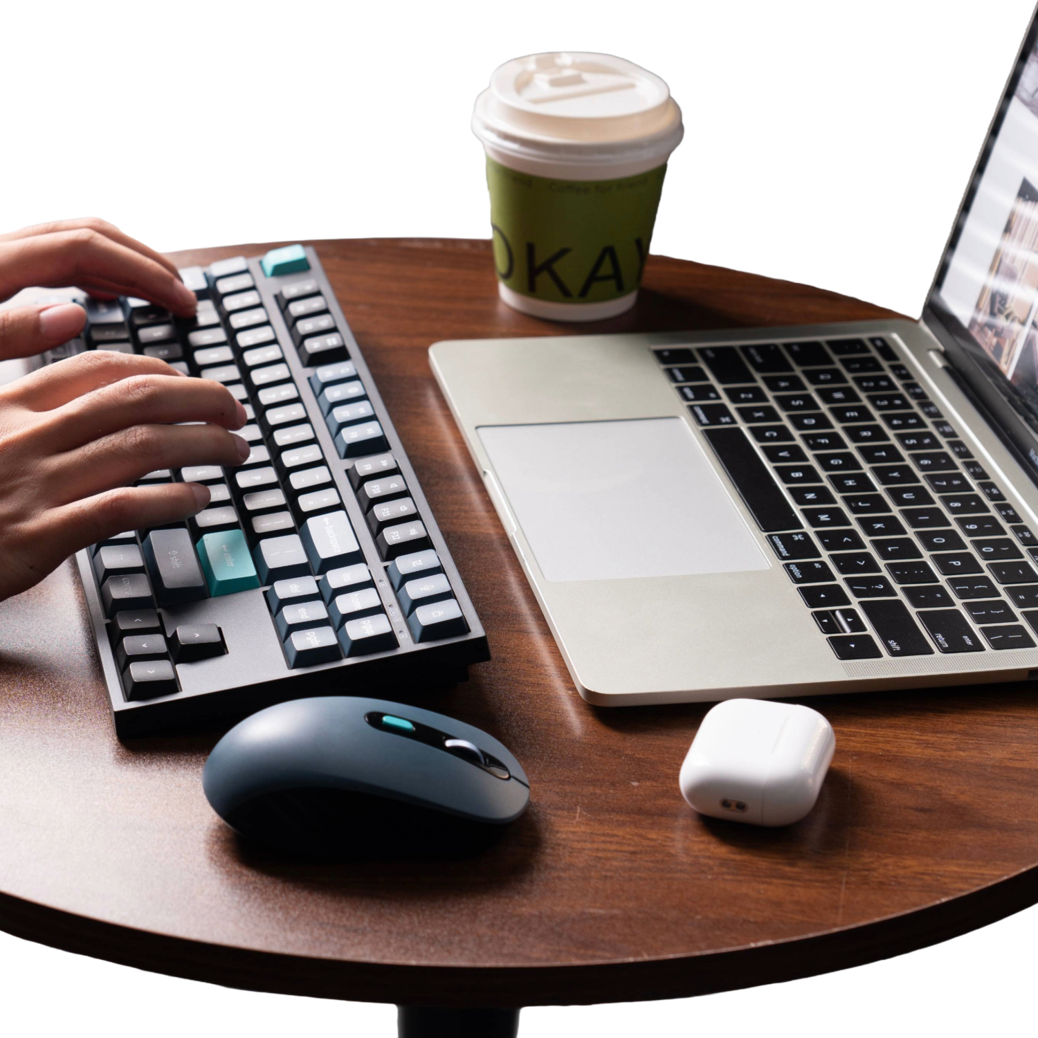 Keychron B33 80% TKL Wireless Keyboard and Mouse Combo – Black/Green - Image 8