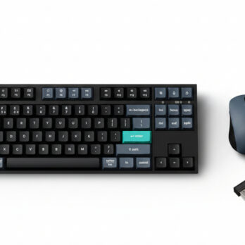 Keychron B33 80% TKL Wireless Keyboard and Mouse Combo – Black/Green
