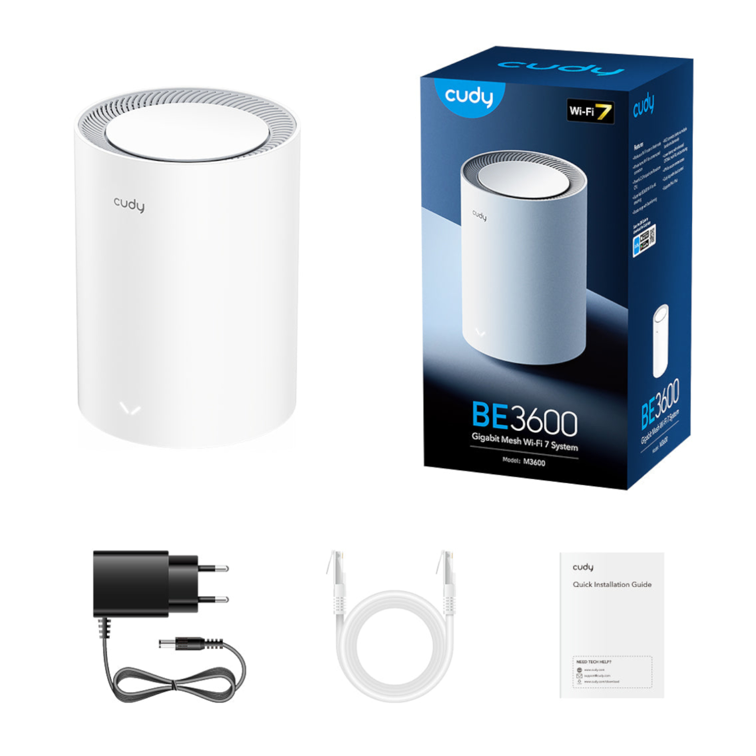 Cudy BE3600 Gigabit Mesh Wi-Fi 7 System (M3600) - 1 Pack - Image 4