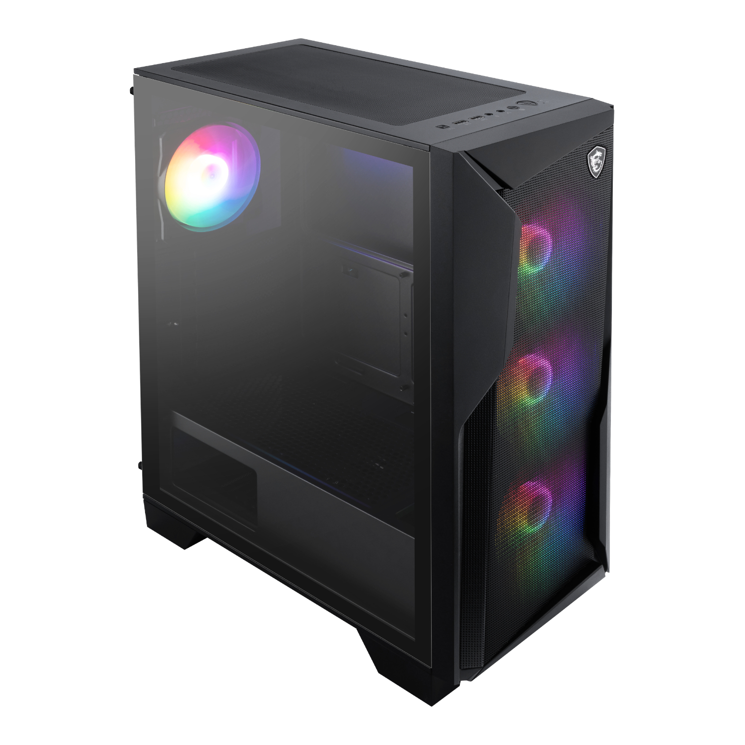 MSI MAG FORGE 130A Airflow ATX Gaming Chassis - Black - Image 3