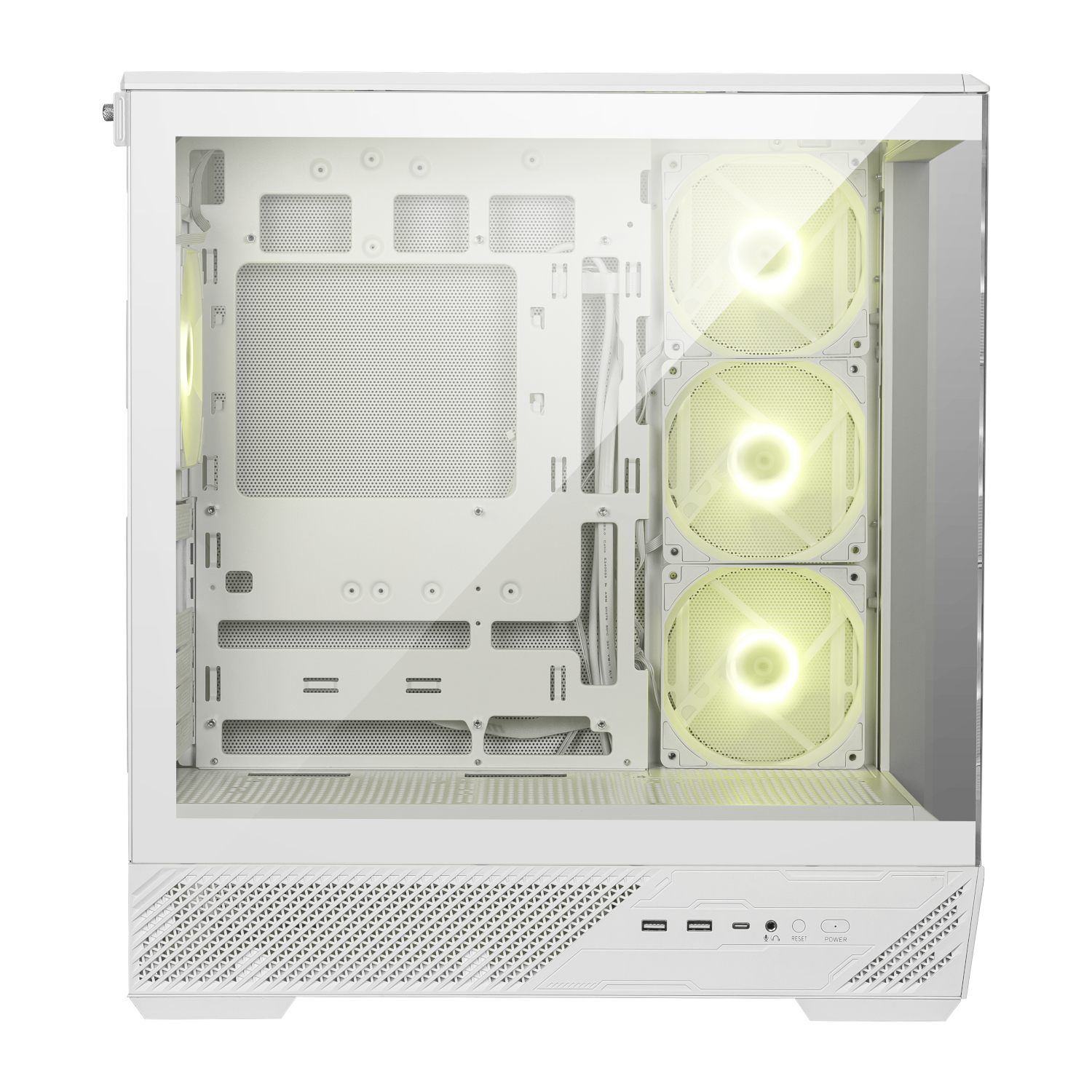 MSI MAG PANO 130R PZ ATX Gaming Chassis - White - Image 6