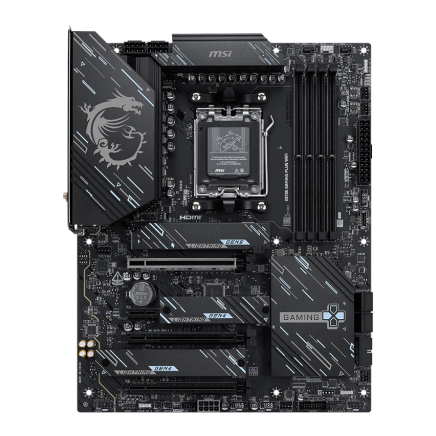 MSI X870E Gaming Plus WIFI AM5 ATX Gaming Motherboard - Image 2