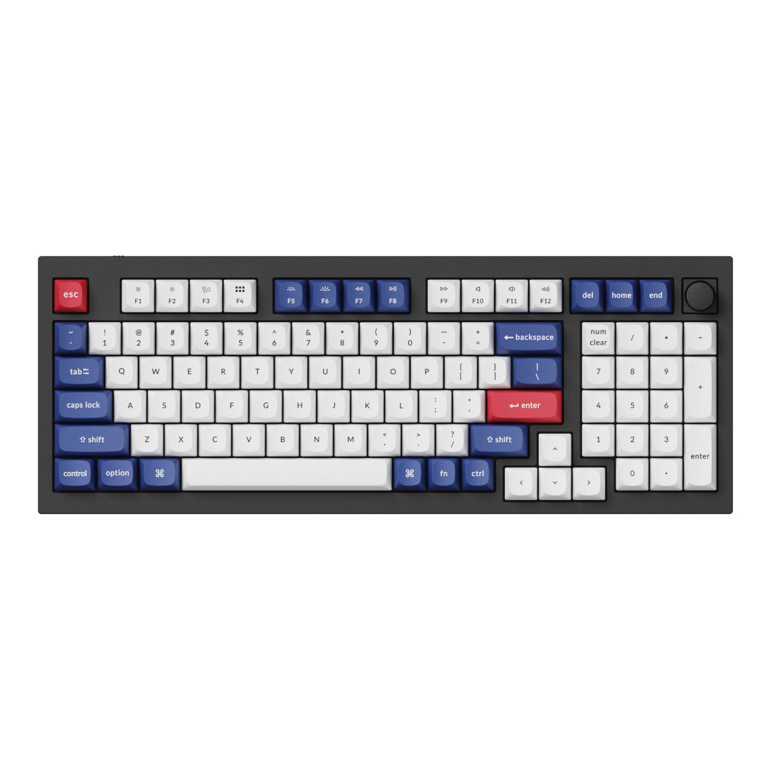 Keychron Double-Shot PBT OSA Keycap Set - Blue and White - Image 4