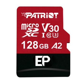 Patriot EP Series 128GB MICRO SDXC V30 A2 (w/o Adaptor)