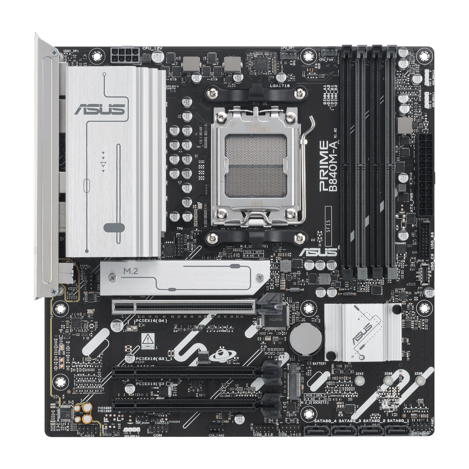 Asus PRIME B840M-A-CSM AM5 Micro ATX Motherboard - Image 2