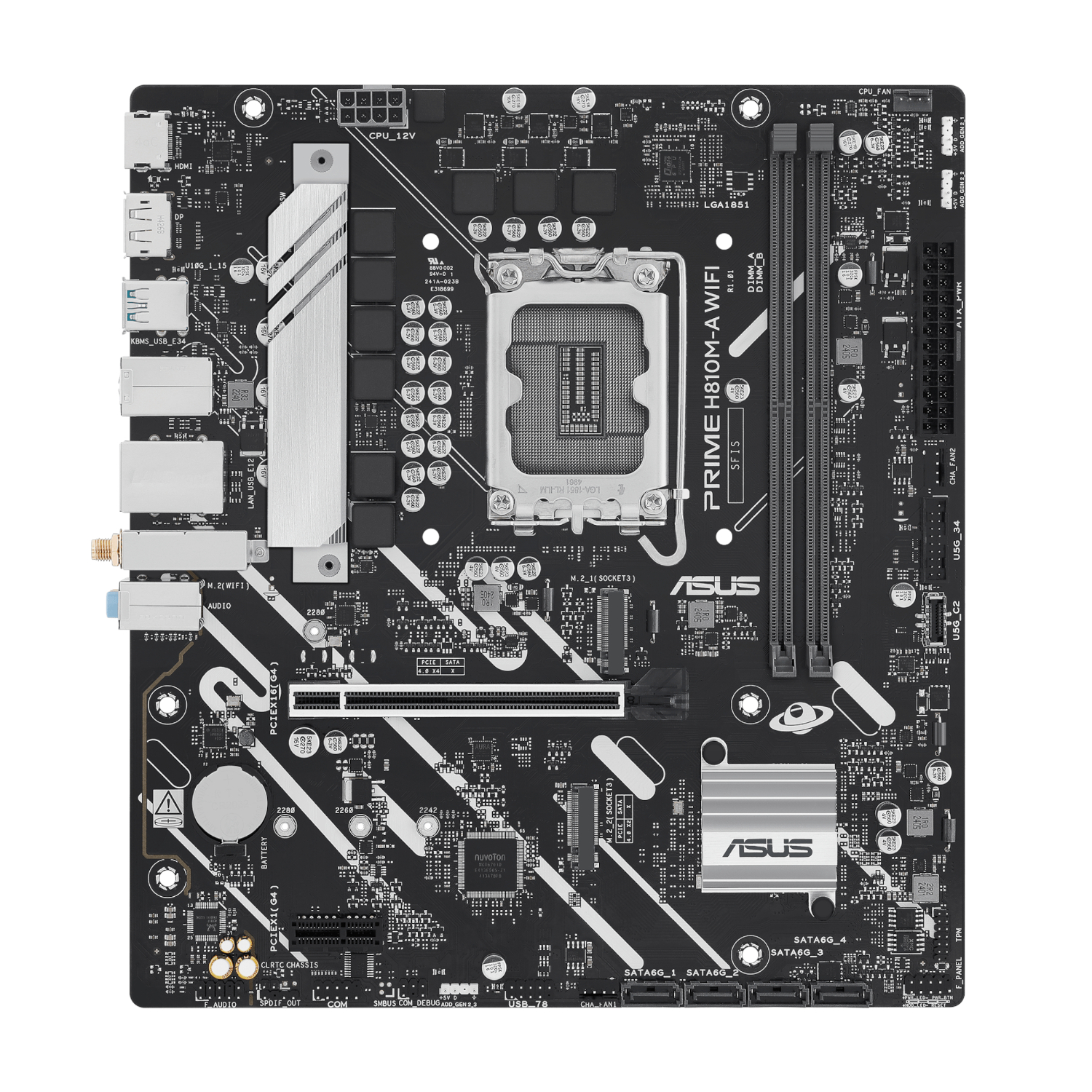 Asus PRIME H810M-A WIFI LGA1851 Micro ATX Motherboard - Image 2