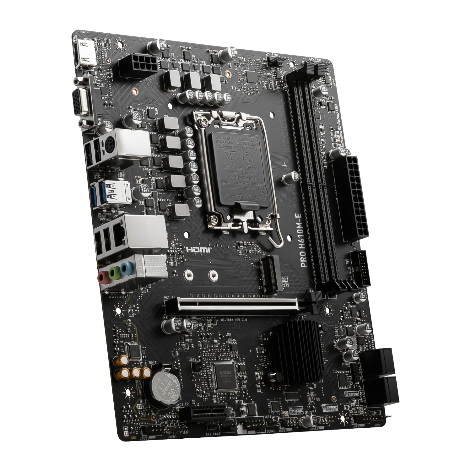 MSI PRO H610M-E Intel LGA1700 DDR5 M-ATX Motherboard - Image 3
