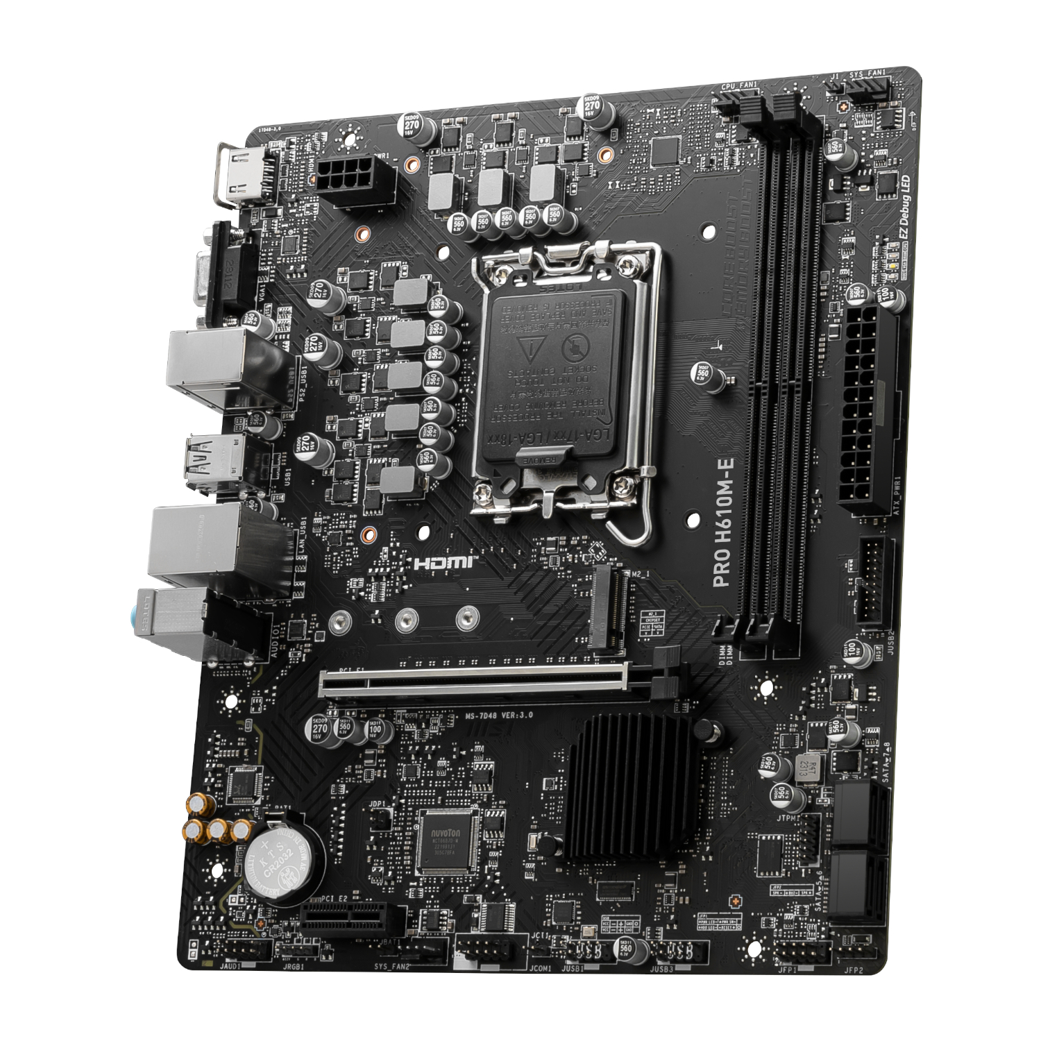 MSI PRO H610M-E Intel LGA1700 DDR5 M-ATX Motherboard - Image 4