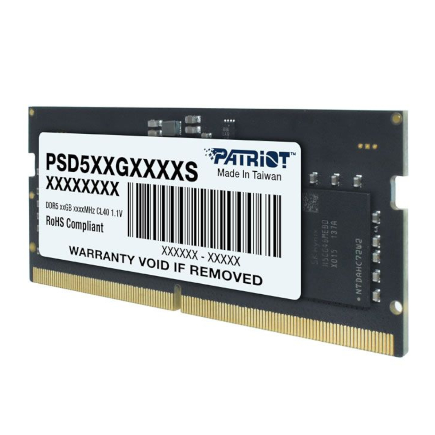 Patriot Signature Line DDR5 8GB 4800MHz Single Rank SODIMM Notebook Memory - Image 2