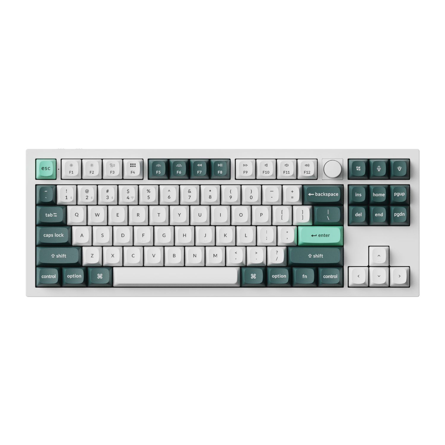 Keychron Q3 HE QMK 80% Wireless Custom Mechanical Keyboard (Nebula Switch) - Shell White - Image 2