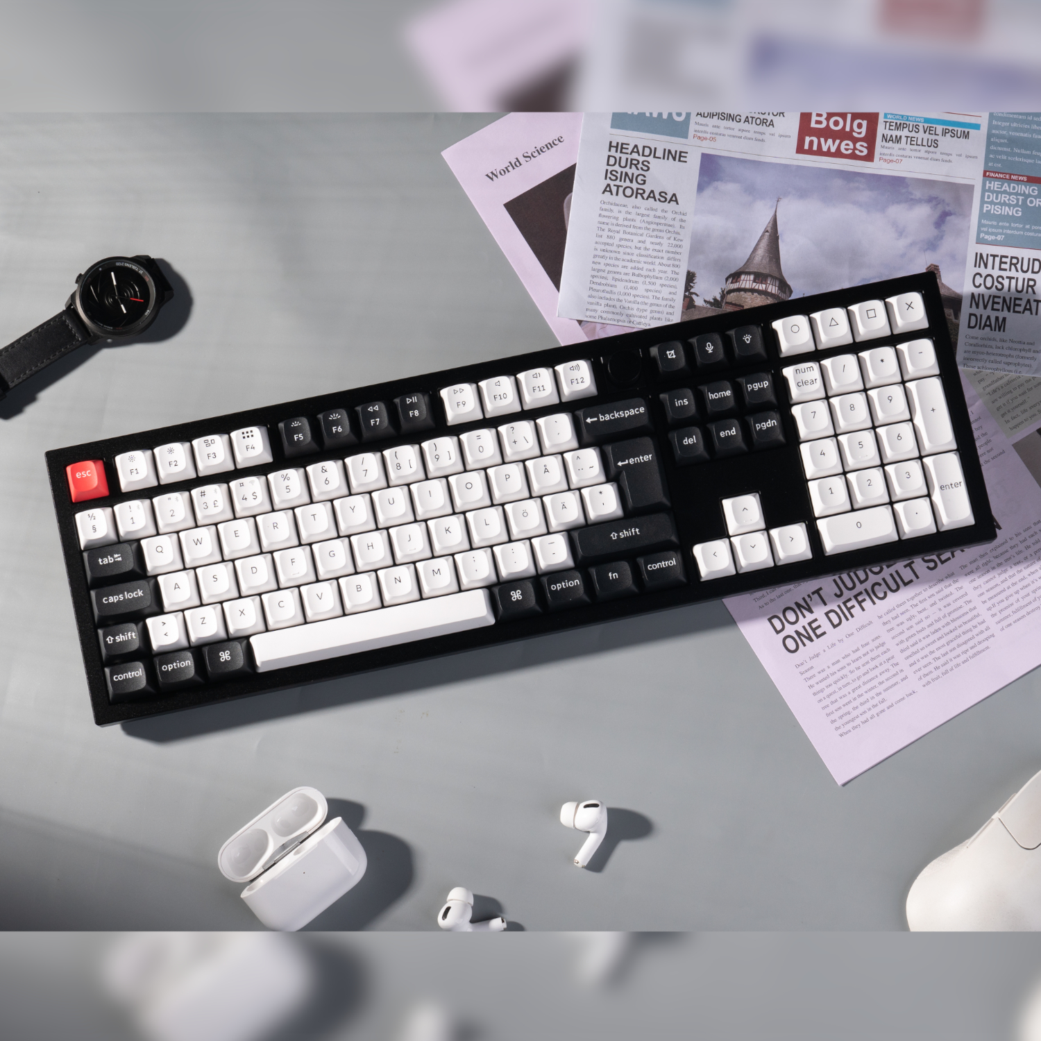 Keychron Q6 HE QMK Full-size Wireless Custom Mechanical Keyboard (Nebula Switch) – Carbon Black - Image 4