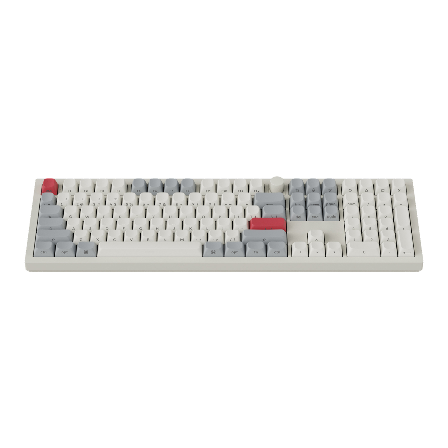 Keychron Q6 Max QMK/VIA Wireless Custom Mechanical Keyboard OSA Gateron Red Jupiter Switches - Shell White - Image 2