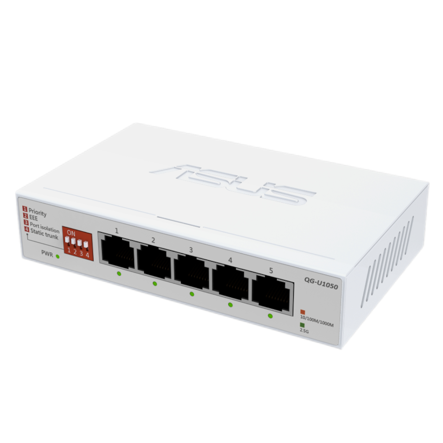 ASUS 5×2.5G Unmanaged Network Switch – White - Image 2
