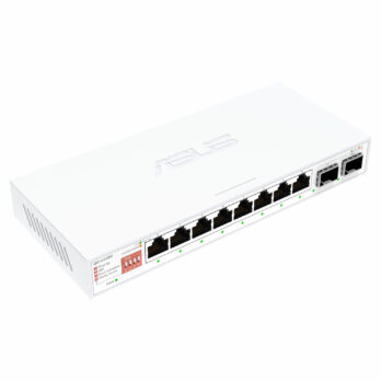 ASUS 8x2.5G + 2x10G SFP+ Unmanaged Network Switch- White