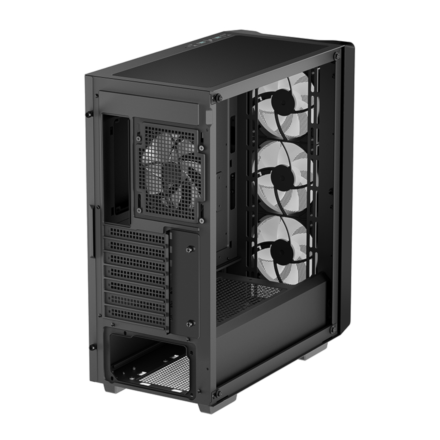 DeepCool CC560 MESH V2 ATX Mid Tower Airflow Gaming Chassis – Black - Image 4
