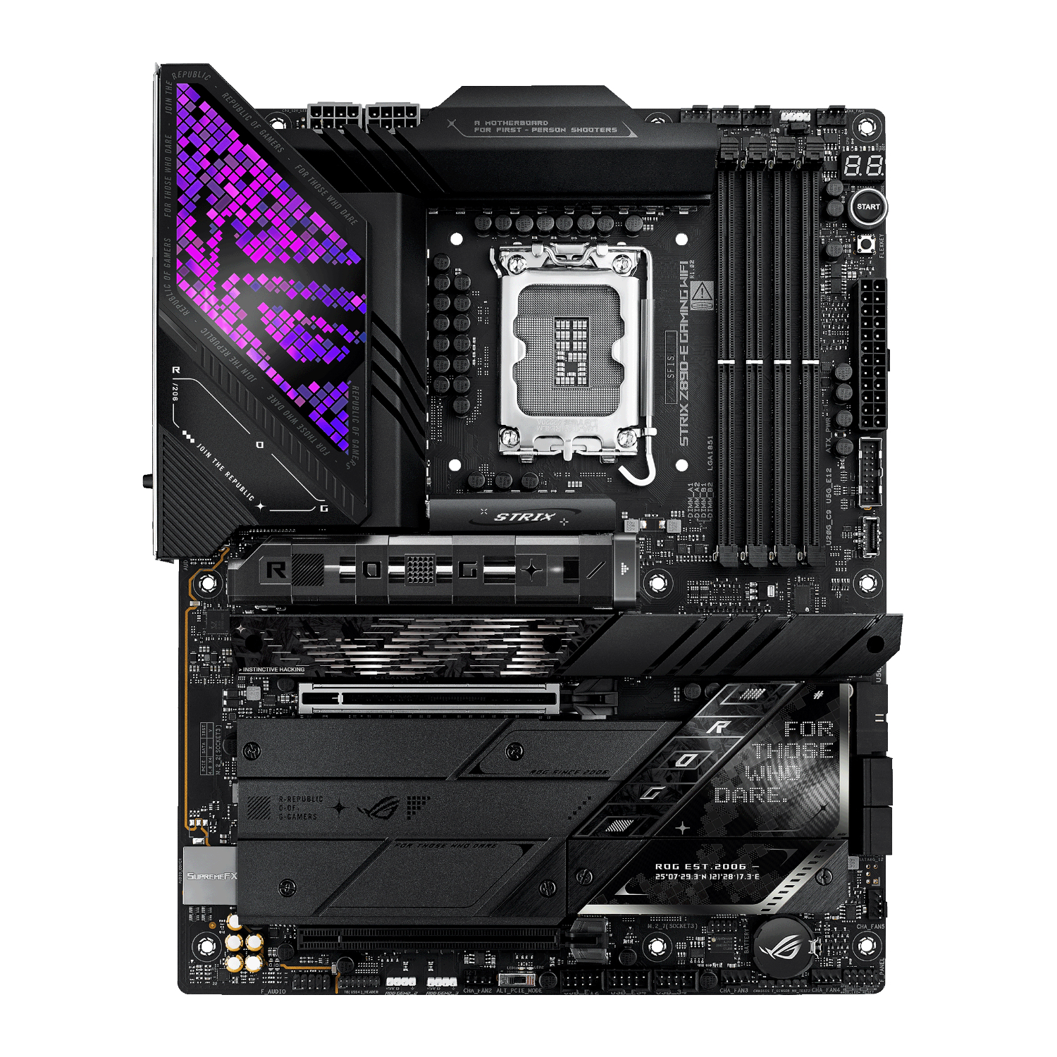 Asus ROG Strix Z890-E Gaming WIFI Intel LGA1851 ATX Gaming Motherboard - Image 2