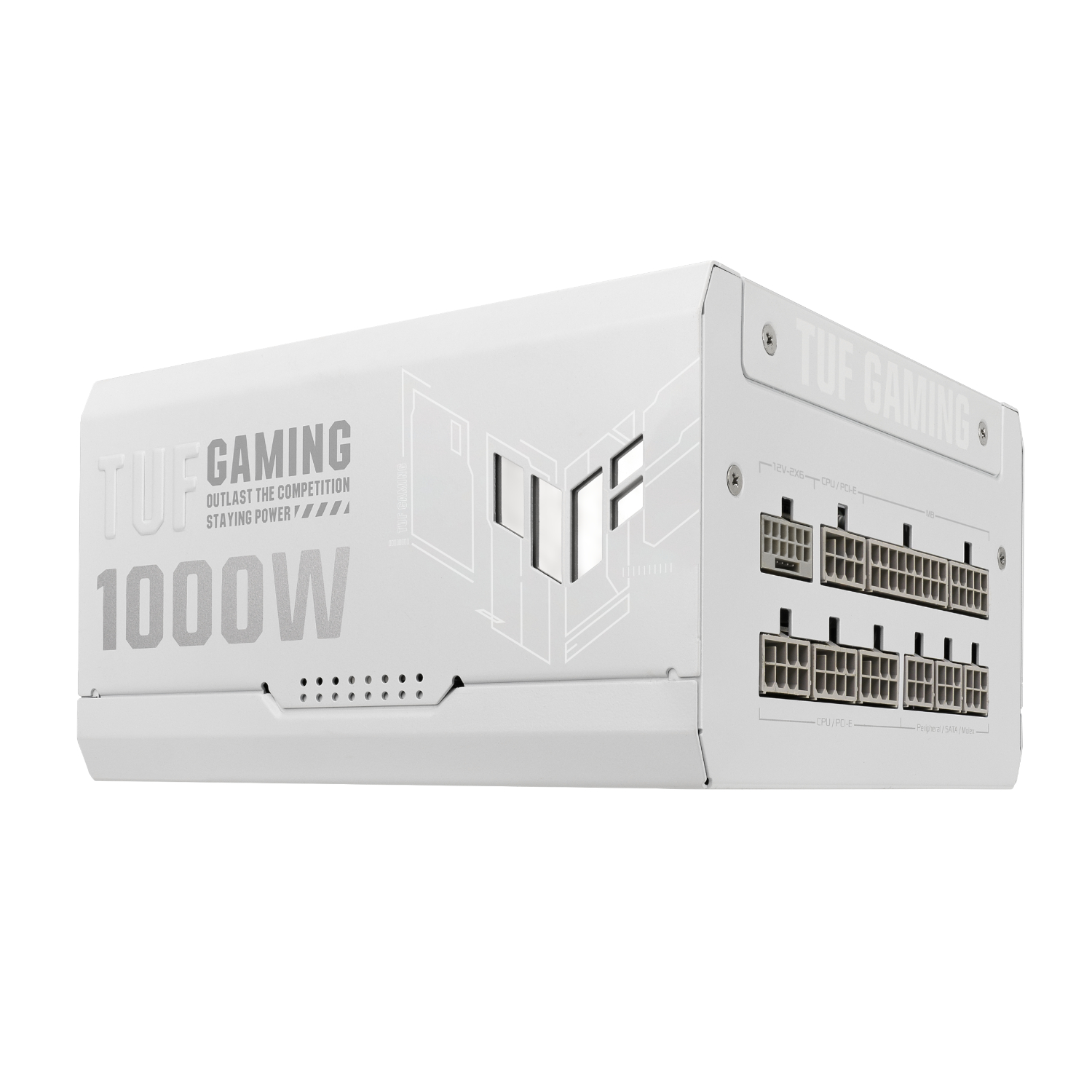 Asus TUF Gaming 1000W 80 PLUS Gold ATX Modular Power Supply - White - Image 3