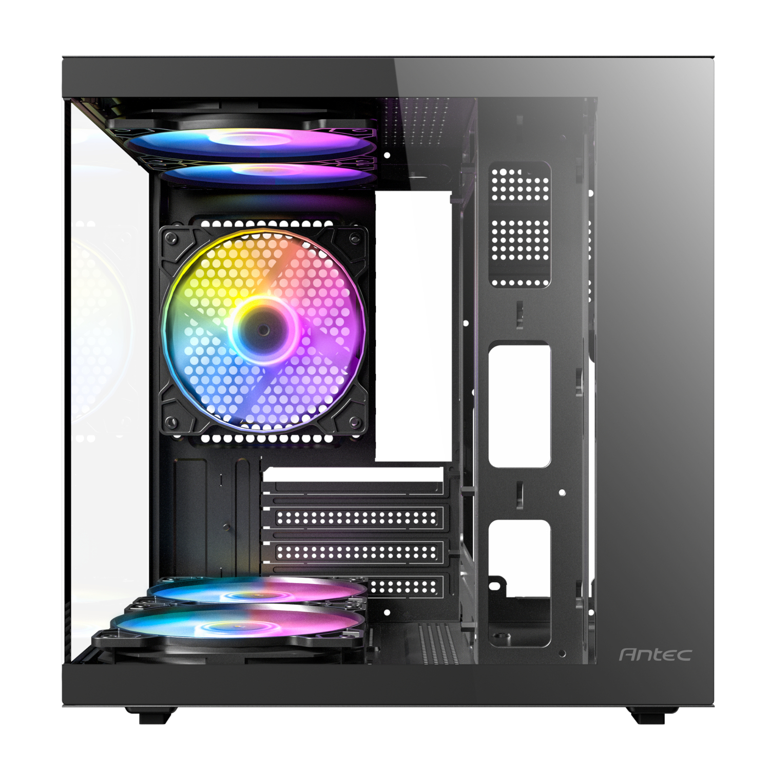 Antec VCX10M ARGB Micro-ATX | ITX Mini-Tower Gaming Chassis - Black - Image 2