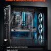 VEVOR CPU Liquid Cooler With 120 Mm PWN Fans For Intel AMD