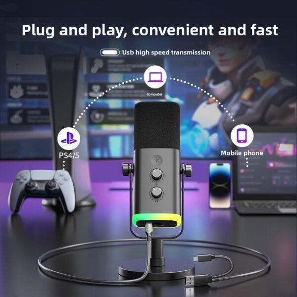 Noise-Cancelling Multi-Function Microphone