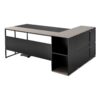 L-Shaped Executive Desk, Large Modern Office Table With Drawers & Storage Cabinet, Heavy Duty Wooden Executive Table With CPU Stand, 350 LBS Load Capacity, Easy Assembly, For Work Study Writing