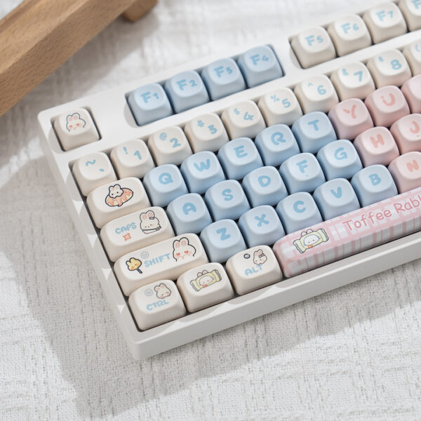 H108 Mechanical Keyboard Wired Wireless Bluetooth Full-Key Anti-Ghosting for Girls Office Gaming Cute Rgb Lighting Silent