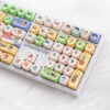 H108 Mechanical Keyboard Wired Wireless Bluetooth Full-Key Anti-Ghosting for Girls Office Gaming Cute Rgb Lighting Silent