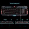 J10 tricolor backlight wired gaming keyboard set