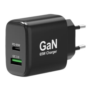 Port Connect 65W GaN Type-C and USB-A Fast Charger