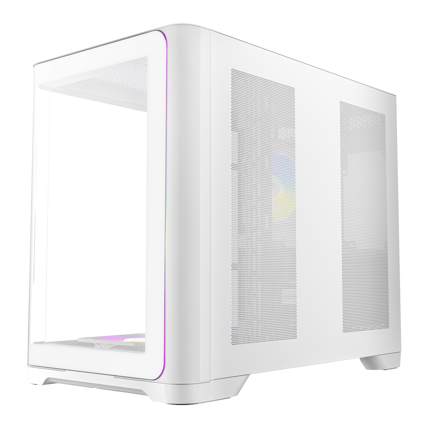 Antec C5 CURVED ARGB ATX | Micro-ATX | ITX ARGB Dual Chamber Mid-Tower Gaming Chassis - White