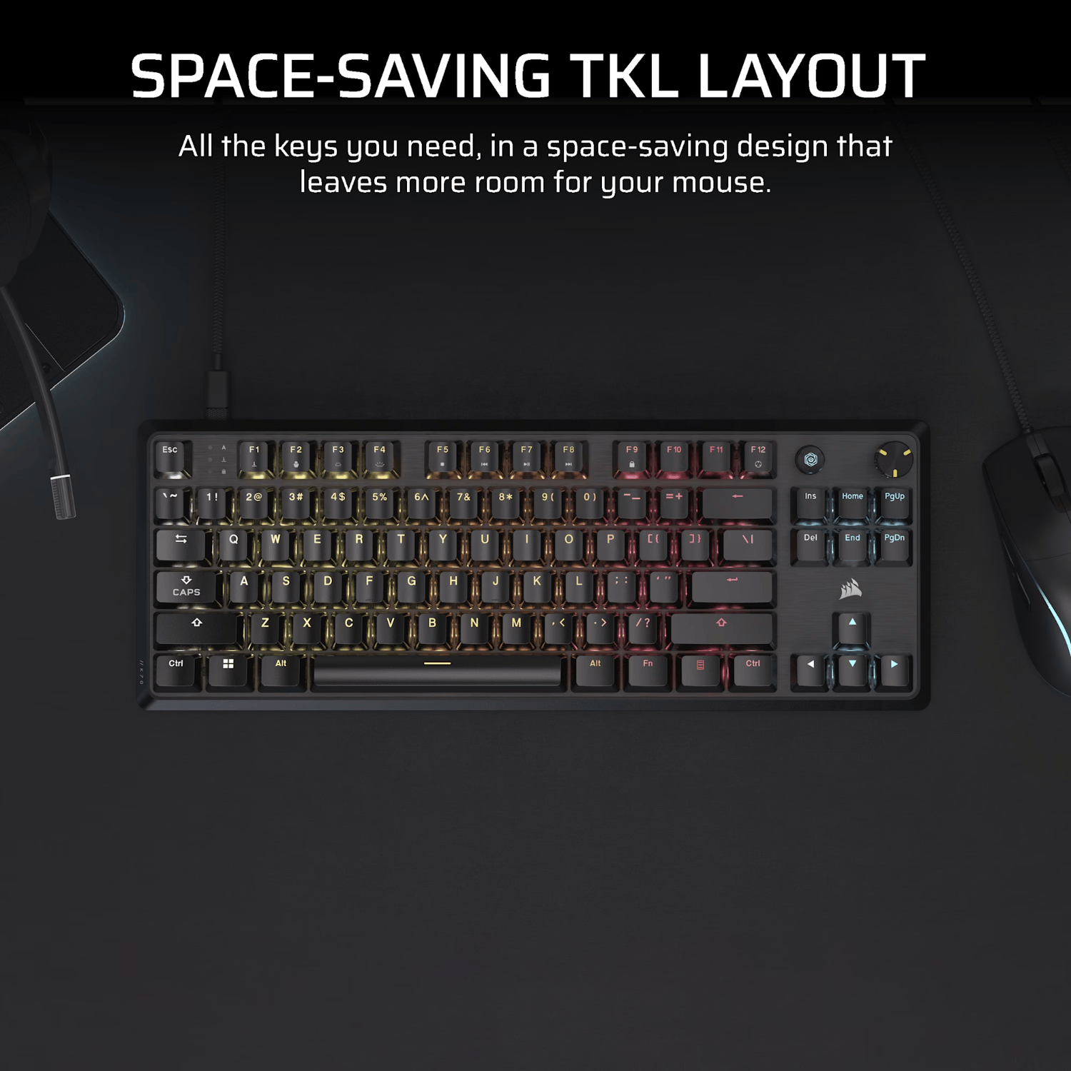 Corsair K70 CORE TKL RGB Mechanical Gaming Keyboard
