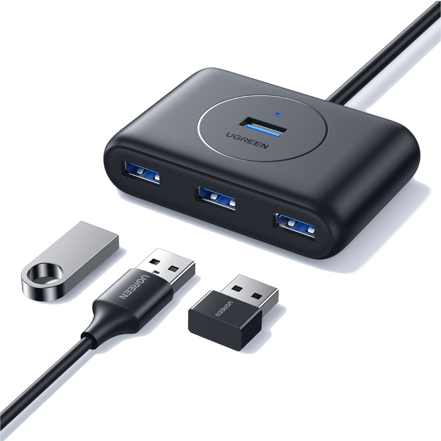 UGREEN 4-Port USB 3.0 Hub | 5Gbps Data Transfer - 0.5m