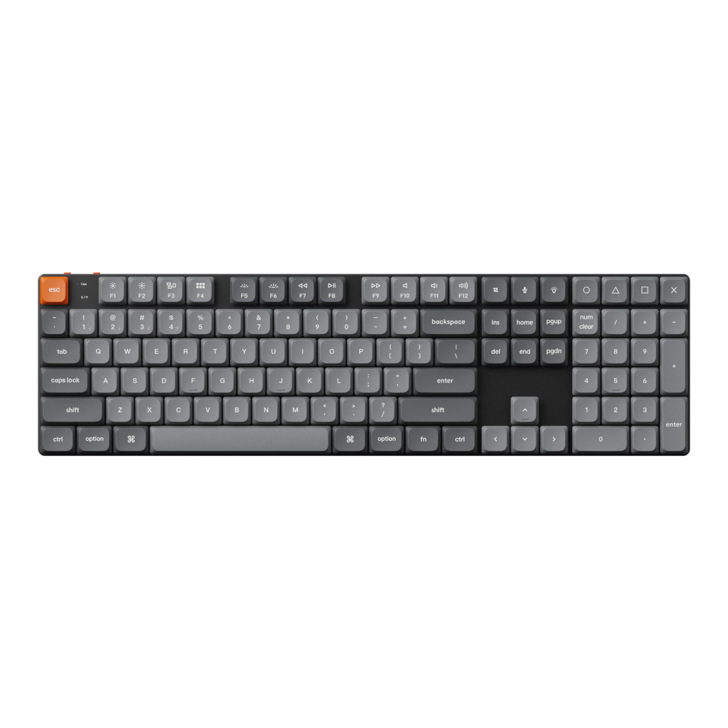 Keychron K5 Max QMK/VIA Full-sized Wireless Custom Mechanical Keyboard | RED Switches